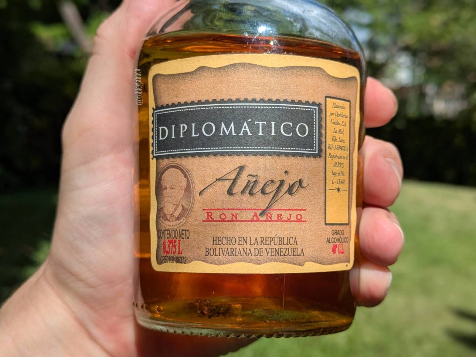 Diplomatico Añejo label