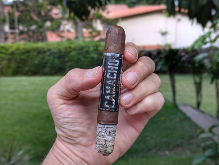 Second third consumed of the camacho triple maduro