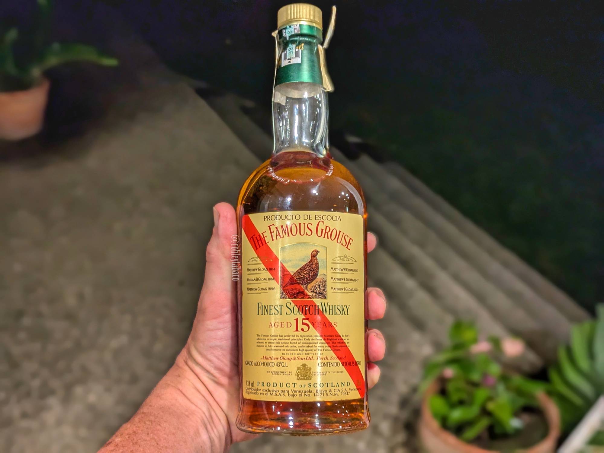Whisky: The Famous Grouse 15 Year Old – Humo y Tabaco