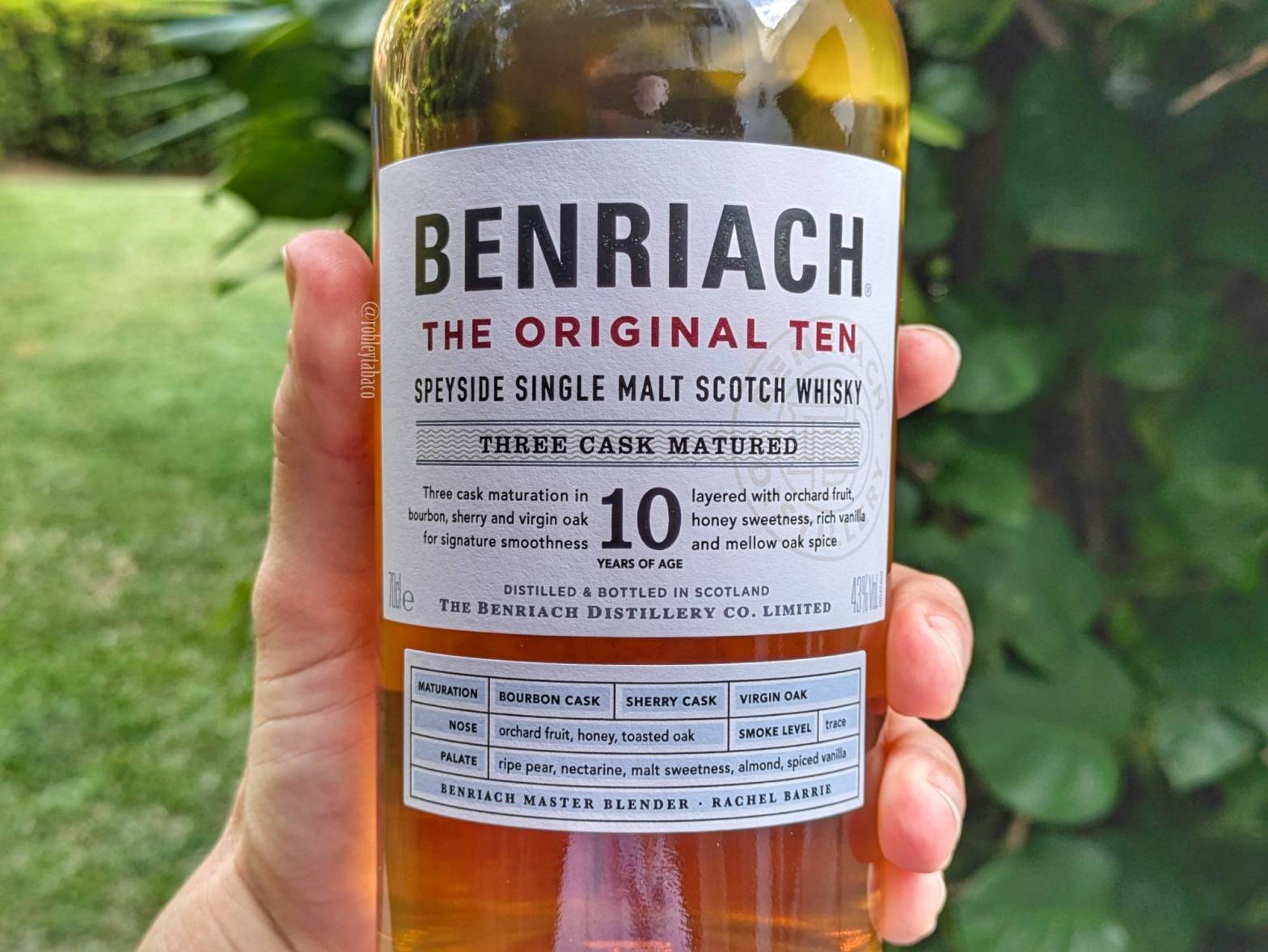 Benriach 10 label